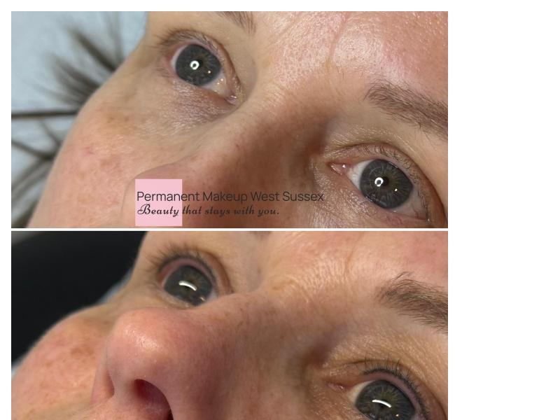 Lash enhancement before and after result